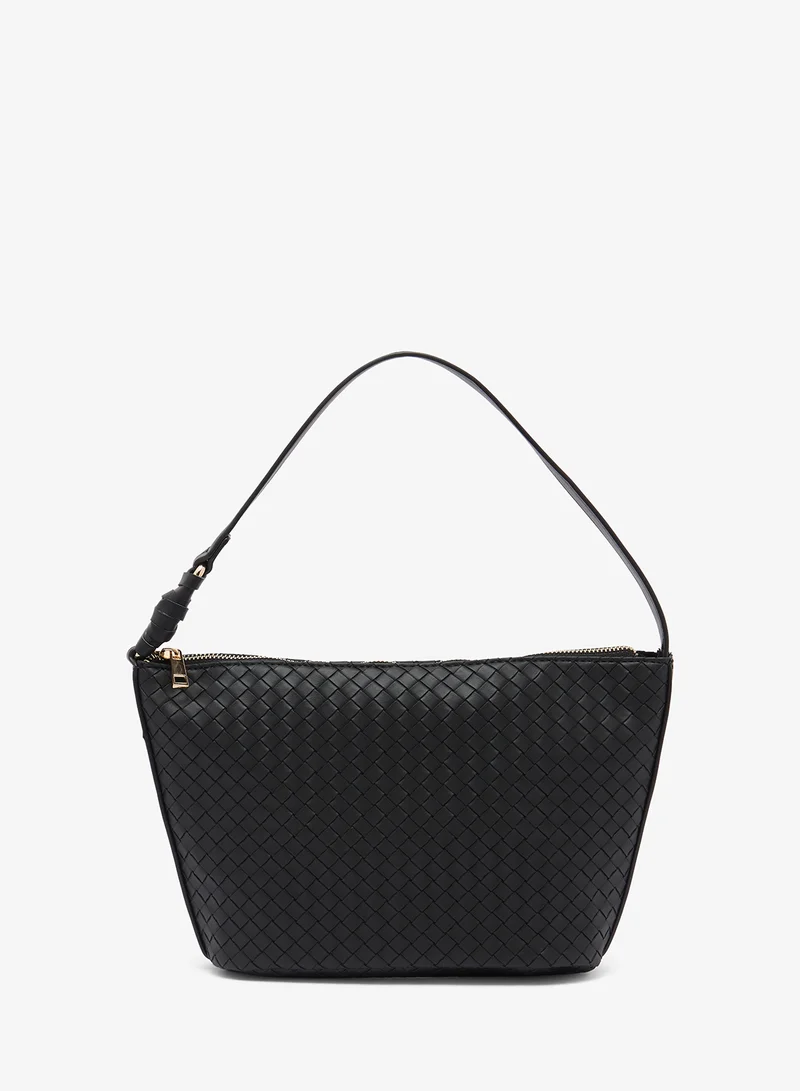 GLAMOROUS Large Woven Shoulder Bag